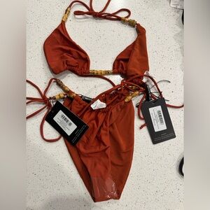 Brand new pretty little thing Rust Bikini Set